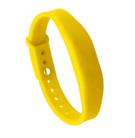 Yellow Digital Business Card Wristband